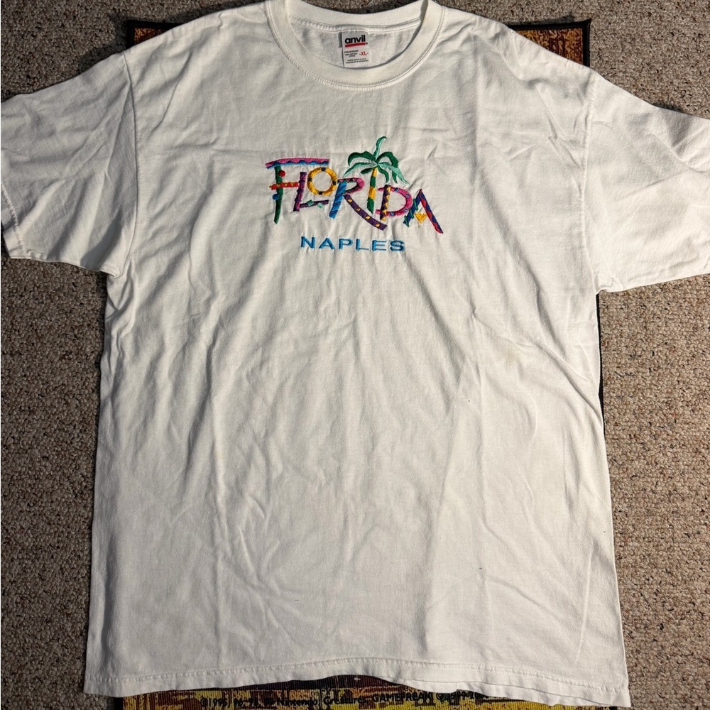 Anvil White Florida‎ Naples Graphic Tee